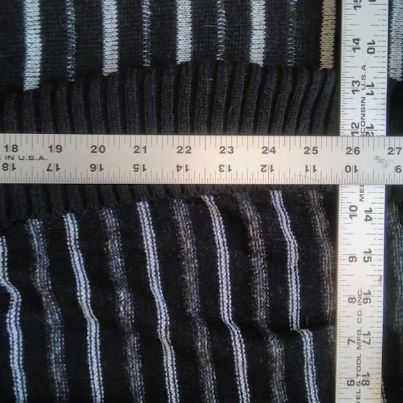 AB Studio Black & White Cardigan Sweater - Picture 6 of 6